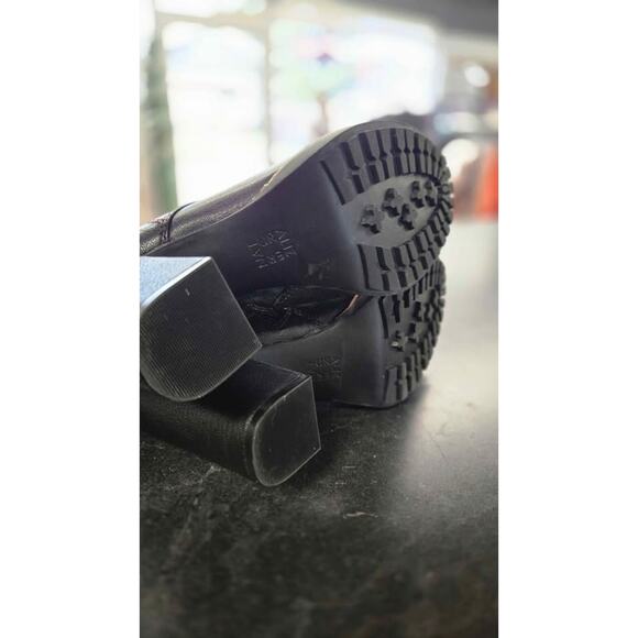 Naturalizer Black Leather Lace-Up Combat Boots – Size 8.5M - Picture 5 of 10